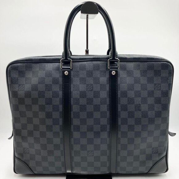 Authentic Louis Vuitton Damier Graphite Porte Document Voyage Briefcase Mens - Picture 4 of 15